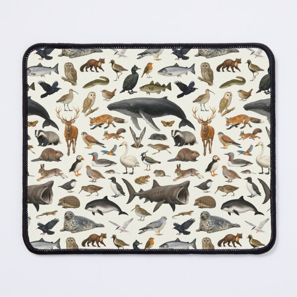 Item preview, Animals of Ireland Retro Style Wildlife Chart designed and sold by kakarikihill.