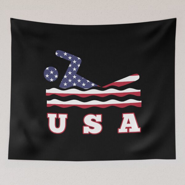 Artikelvorschau, Schwimmshirt mit amerikanischer Flagge, USA-Schwimmshirt entworfen und verkauft von bongsentrang.