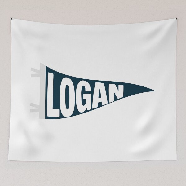 Item preview, Logan Utah Vintage Collegiate Pennant designed and sold by Sparkledust Creations.