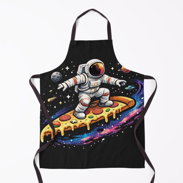 Item preview, Cosmic Crust Surfer: An Astronaut Surfing Through Space on a Giant Slice of Pepperoni Pizza designed and sold by Owcomm.
