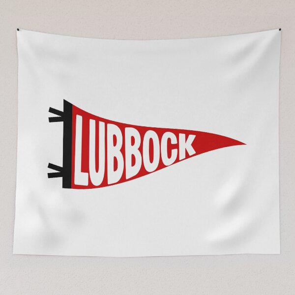 Item preview, Lubbock Texas Vintage College Pennant designed and sold by Sparkledust Creations.