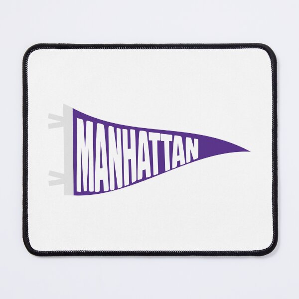 Item preview, Manhattan Kansas Retro Town Pennant designed and sold by Sparkledust Creations.