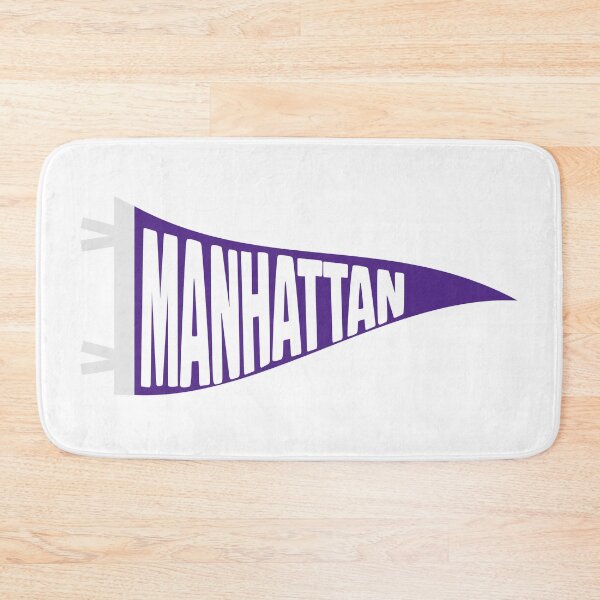 Item preview, Manhattan Kansas Retro Town Pennant designed and sold by Sparkledust Creations.