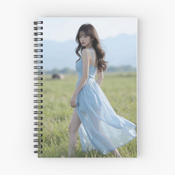 Item preview, Wind Flow Dress Scene – Fresh Meadow Cinematic Portrait designed and sold by SEIMEI2025.