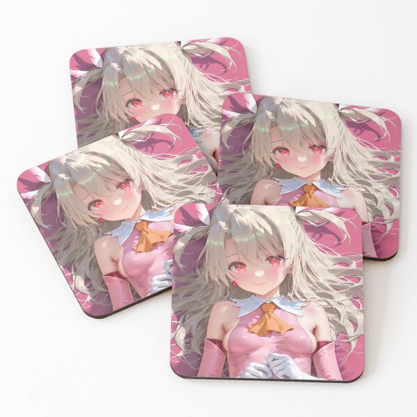 Item preview, Illyasviel von Einzbern Fate Stay Night Pink Magical Girl Portrait designed and sold by Spraykart.