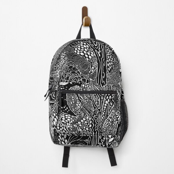 Item preview, Dark Starry Night landscape line drawing designed and sold by CampK80.
