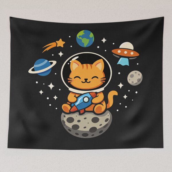 Item preview, Space Cat Explorer: One Small Step for Meow-kind designed and sold by Owcomm.