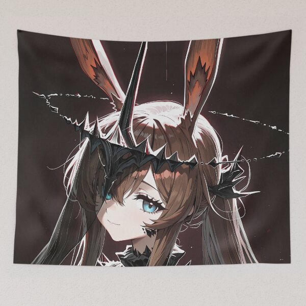 Item preview, Amiya Arknights Prelude Dawn Dark Gothic Bunny Queen designed and sold by Spraykart.