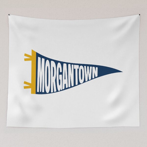 Item preview, Morgantown West Virginia Retro Collegiate Pennant designed and sold by Sparkledust Creations.
