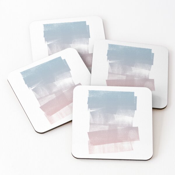 Item preview, Swatch Sample Textured Monoprint - Sky to Rose Gradient designed and sold by Irene Estelle.
