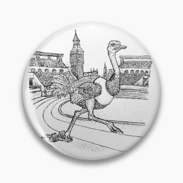 Artikelvorschau, Straußensprinter London Leichtathletik Kunst entworfen und verkauft von wbhny.