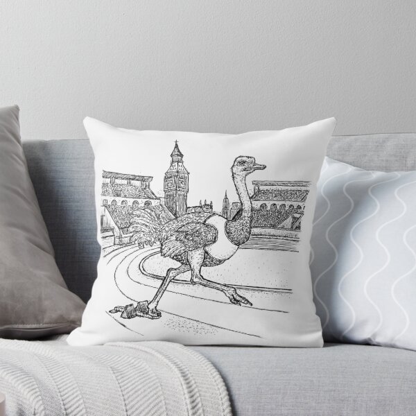 Item preview, Ostrich Sprinter London Track and Field Art designed and sold by wbhny.