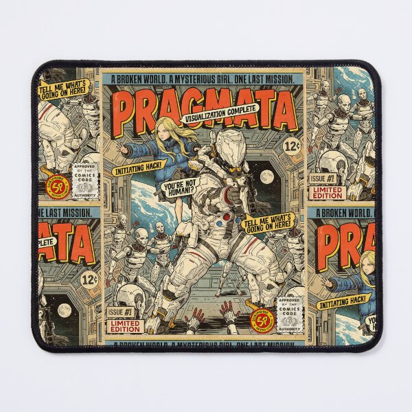 Item preview, PRAGMATA Vintage Retro Comic Cover Art designed and sold by Back2Collage.