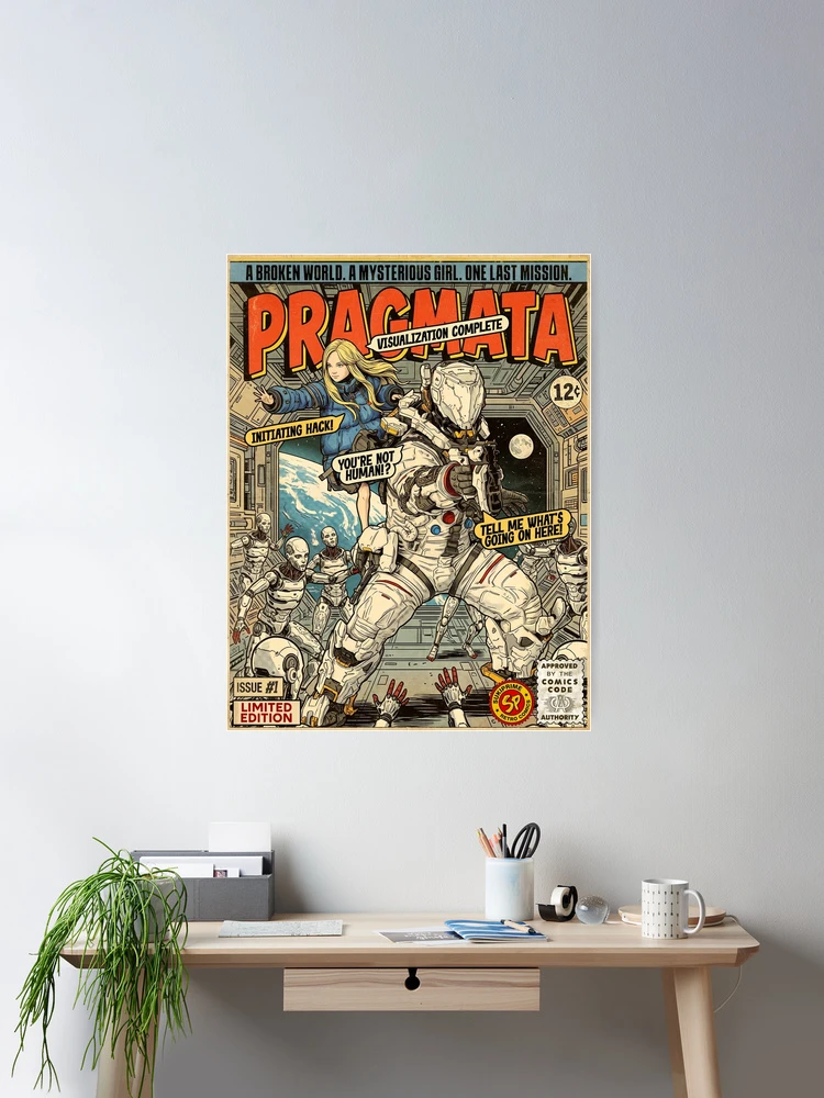PRAGMATA Vintage Retro Comic Cover Art