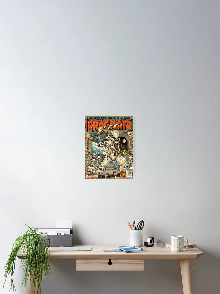 PRAGMATA Vintage Retro Comic Cover Art