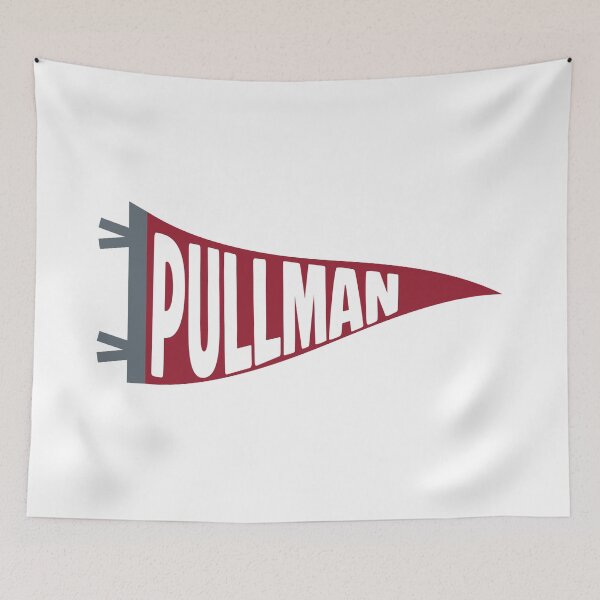 Item preview, Pullman Washington Vintage Sport Pennant designed and sold by Sparkledust Creations.