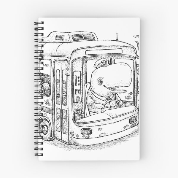Item preview, Whale City Bus Driver Underwater Illustration designed and sold by wbhny.