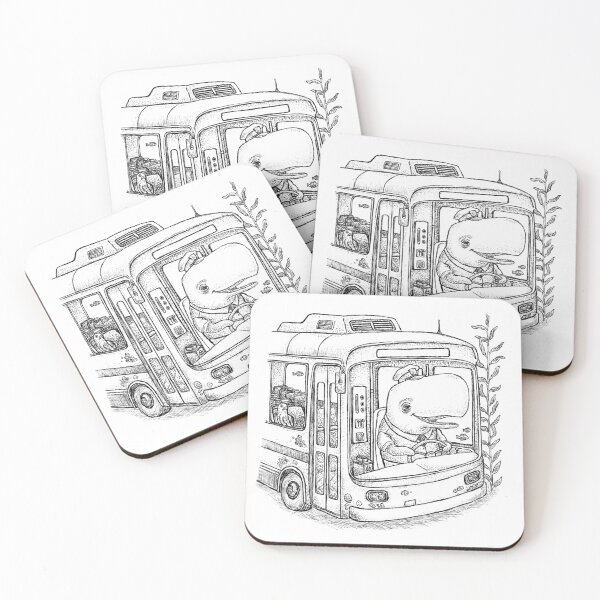 Item preview, Whale City Bus Driver Underwater Illustration designed and sold by wbhny.
