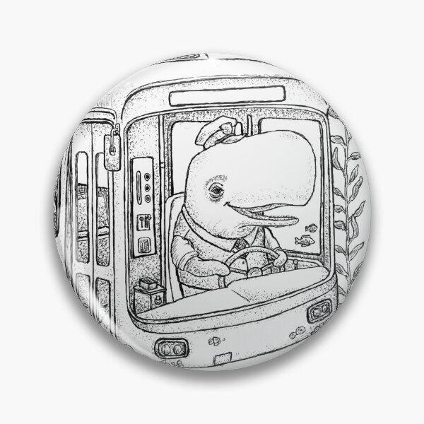 Item preview, Whale City Bus Driver Underwater Illustration designed and sold by wbhny.