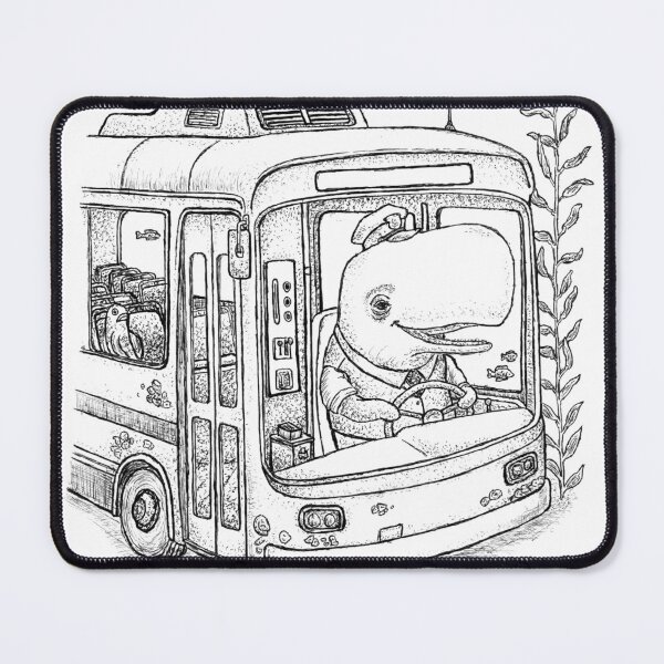 Item preview, Whale City Bus Driver Underwater Illustration designed and sold by wbhny.
