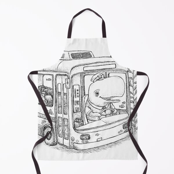 Item preview, Whale City Bus Driver Underwater Illustration designed and sold by wbhny.