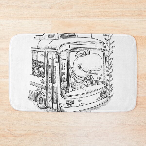 Item preview, Whale City Bus Driver Underwater Illustration designed and sold by wbhny.