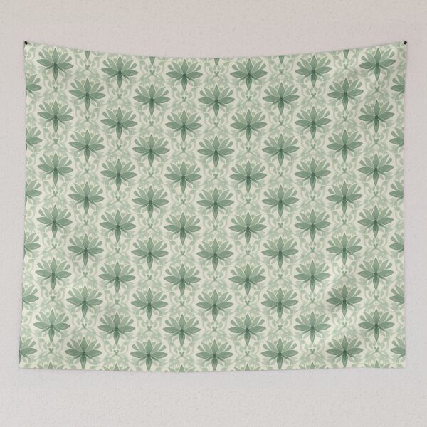 Item preview, Seafoam Spearmint Dark Green Cream Abstract Texture Design designed and sold by burbankdesigns.