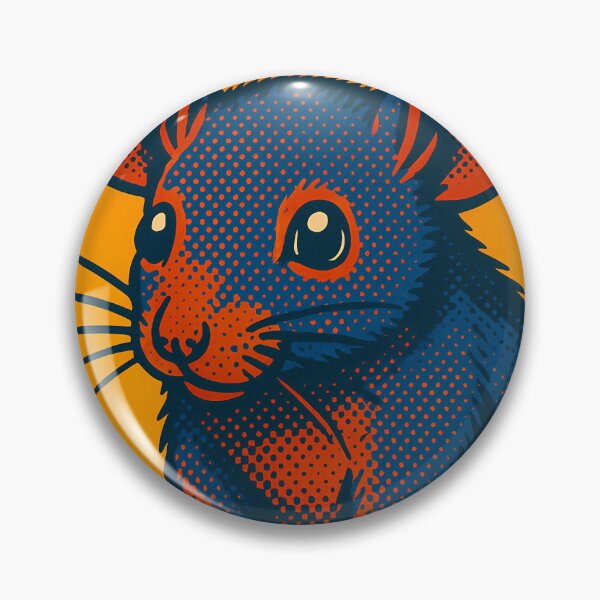 Item preview, Retro Pop Art Mouse | Vibrant Cute Small Animal Illustration | Bold Playful Woodland Aesthetic Design designed and sold by PaintedPixels01.