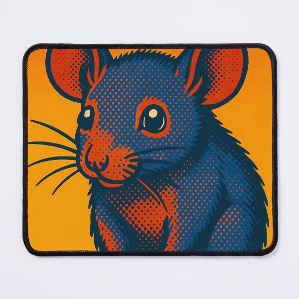 Item preview, Retro Pop Art Mouse | Vibrant Cute Small Animal Illustration | Bold Playful Woodland Aesthetic Design designed and sold by PaintedPixels01.