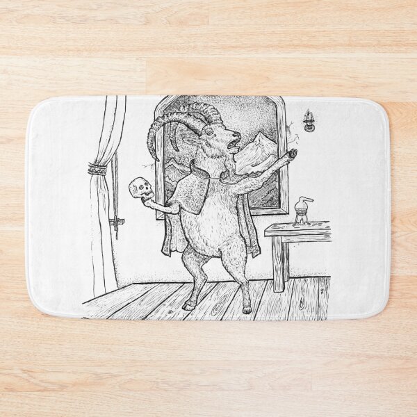 Item preview, Ibex Goat Performing Shakespeare Hamlet Theater Art designed and sold by wbhny.