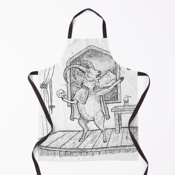 Item preview, Ibex Goat Performing Shakespeare Hamlet Theater Art designed and sold by wbhny.