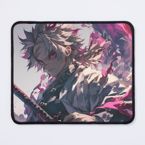 Item preview, Sanemi Shinazugawa Demon Slayer Anime Samurai Sword Action Purple Energy Outdoors designed and sold by Spraykart.