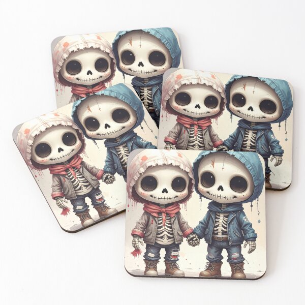 Item preview, Cute Kawaii Baby Grunge Skeleton Best Friends designed and sold by thelivingrp.