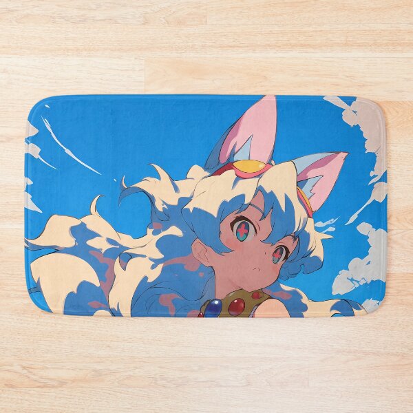 Item preview, Nia Teppelin Gurren Lagann Anime Girl Fantasy City Bright Blue Outdoors designed and sold by Spraykart.