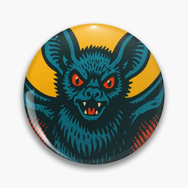Item preview, Retro Pop Art Bat | Vibrant Night Animal Illustration | Bold Mystical Cave Wildlife Aesthetic Design designed and sold by PaintedPixels01.