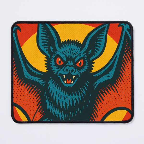 Item preview, Retro Pop Art Bat | Vibrant Night Animal Illustration | Bold Mystical Cave Wildlife Aesthetic Design designed and sold by PaintedPixels01.