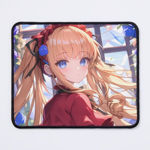 Item preview, Shinku Rozen Maiden Anime Girl Rose Garden Red Blue Elegant Indoors designed and sold by Spraykart.