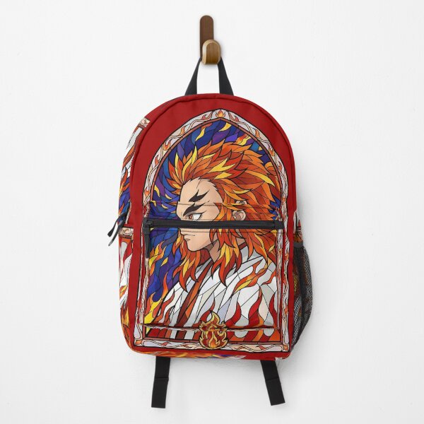 Item preview, Kyojuro Rengoku Demon Slayer Blue Flame Cathedral Stained Glass designed and sold by mildaclairmo.