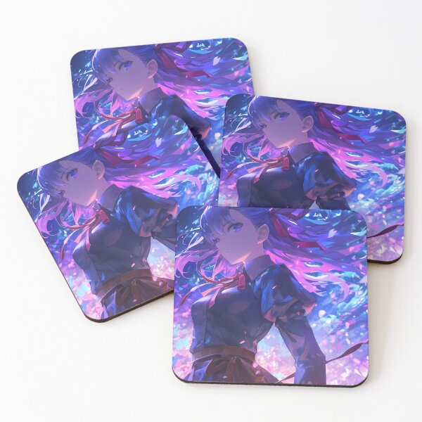 Item preview, Sakura Matou Fate Stay Night Anime Girl Magic Blue Purple Night Fantasy designed and sold by Spraykart.