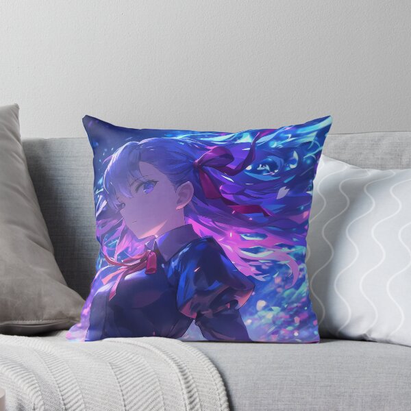 Item preview, Sakura Matou Fate Stay Night Anime Girl Magic Blue Purple Night Fantasy designed and sold by Spraykart.