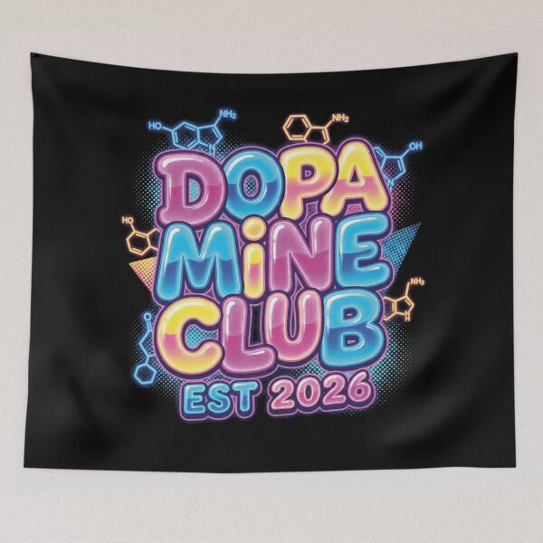 Item preview, Dopamine Club 2026 Neurodivergent Tee designed and sold by FlamaC.