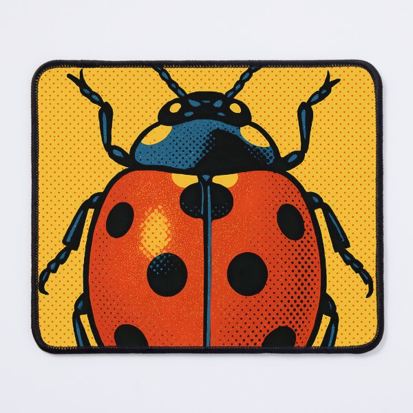 Item preview, Retro Pop Art Ladybug | Vibrant Cute Insect Illustration | Bold Nature Garden Aesthetic Design designed and sold by PaintedPixels01.