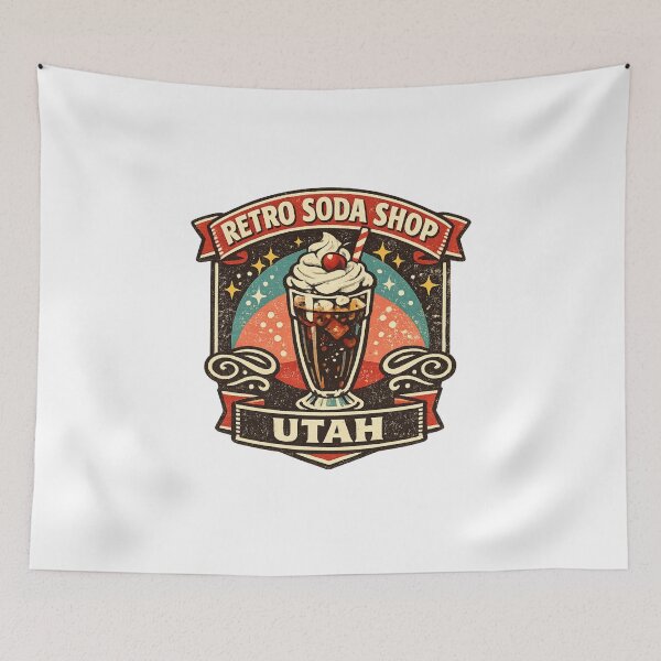 Item preview, Vintage Utah Soda Fountain Emblem designed and sold by Dresut.