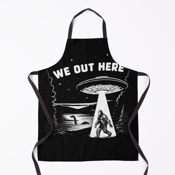 Item preview, We Out Here UFO Bigfoot Abduction Funny Alien Cryptid designed and sold by Dujosufot.