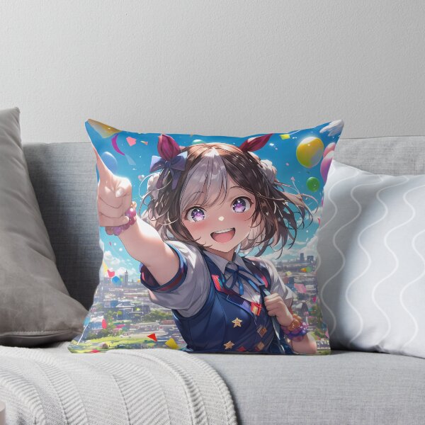 Item preview, Special Week Uma Musume Pretty Derby Anime Girl Festival Colorful Sky Balloons Celebration designed and sold by Spraykart.