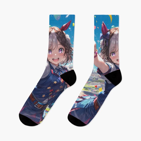 Item preview, Special Week Uma Musume Pretty Derby Anime Girl Festival Colorful Sky Balloons Celebration designed and sold by Spraykart.