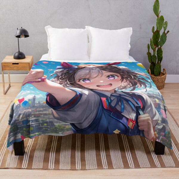 Item preview, Special Week Uma Musume Pretty Derby Anime Girl Festival Colorful Sky Balloons Celebration designed and sold by Spraykart.