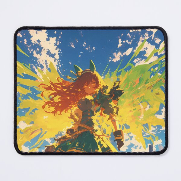 Item preview, Taiki Shuttle Uma Musume Pretty Derby Anime Girl Fantasy Green Sky Power Burst designed and sold by Spraykart.