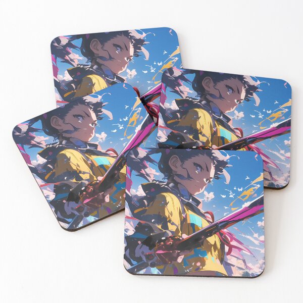 Item preview, Karen Araragi Bakemonogatari Anime Girl Sword Yellow Sky Motion Dynamic designed and sold by Spraykart.