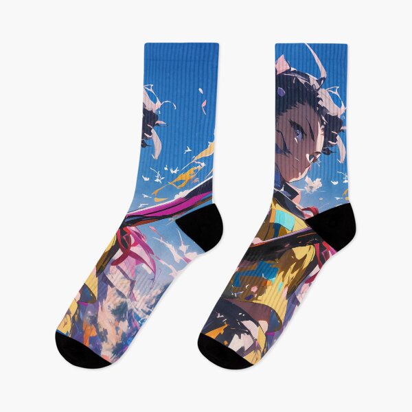 Item preview, Karen Araragi Bakemonogatari Anime Girl Sword Yellow Sky Motion Dynamic designed and sold by Spraykart.